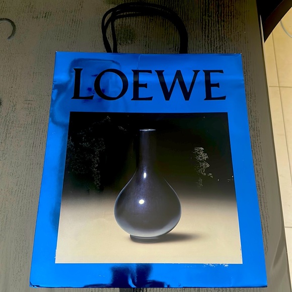 Loewe Handbags - Glossy Blue holographic metallic handle bag by LOEWE! New & unique!